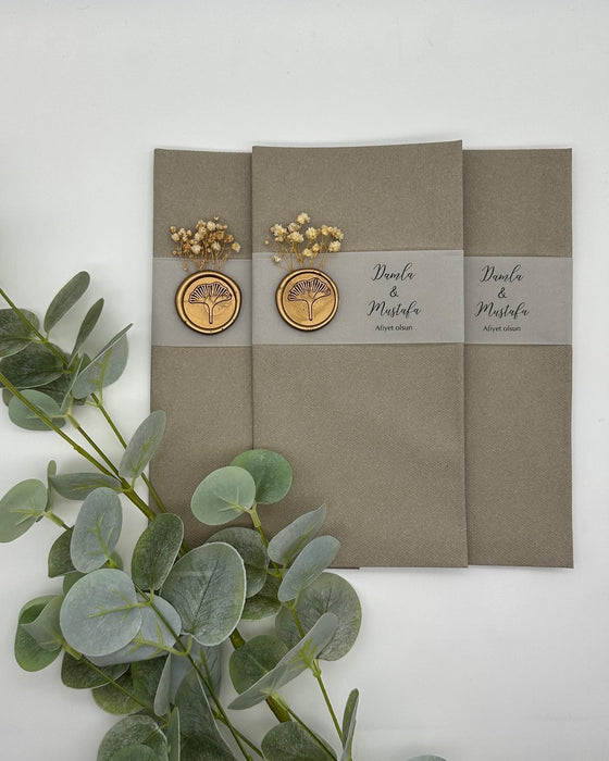Serviette mit "Schleierkraut"