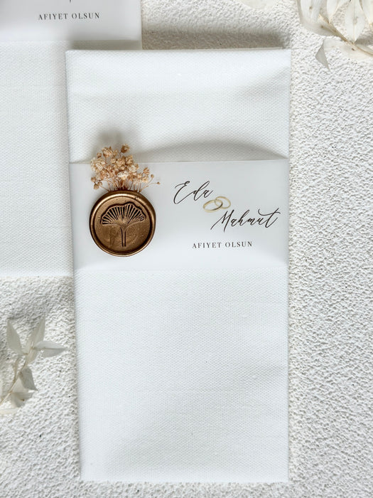 Serviette mit "Schleierkraut"