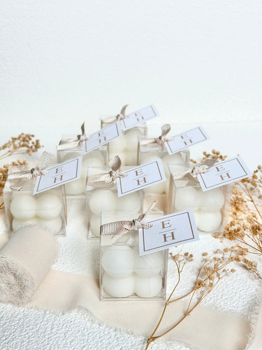 Bubblekerze mit Initialen