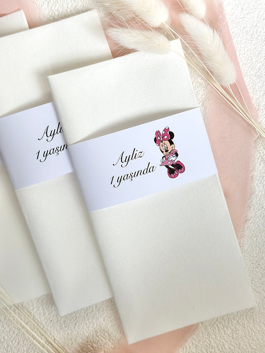 Serviette mit "Minnie Mouse"