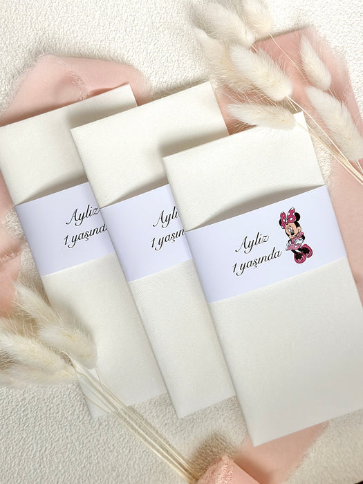 Serviette mit "Minnie Mouse"