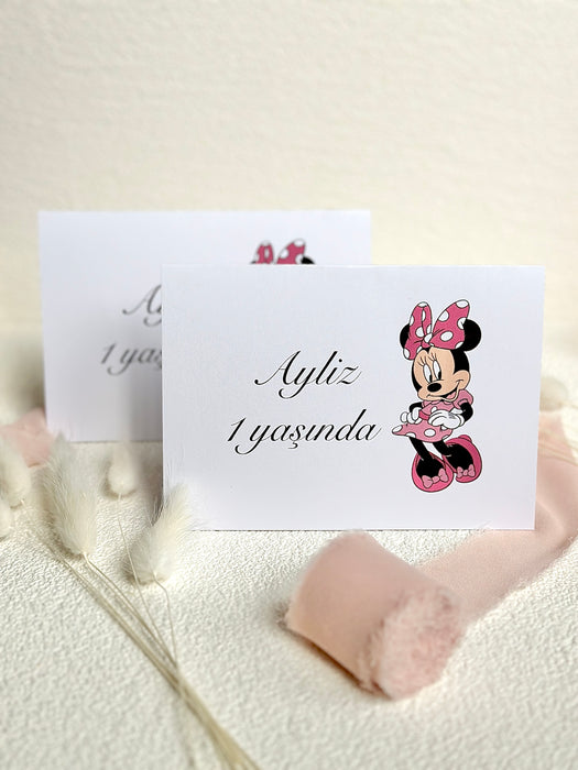 Tischkarte "Minnie Mouse"