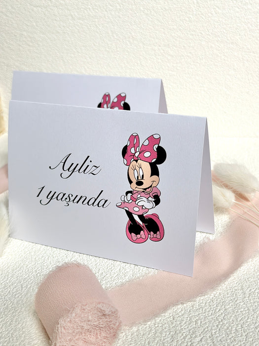 Tischkarte "Minnie Mouse"